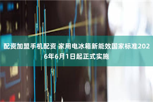 配资加盟手机配资 家用电冰箱新能效国家标准2026年6月1日起正式实施