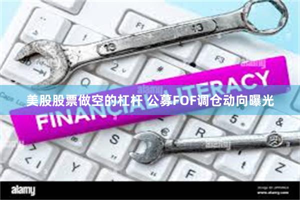 美股股票做空的杠杆 公募FOF调仓动向曝光